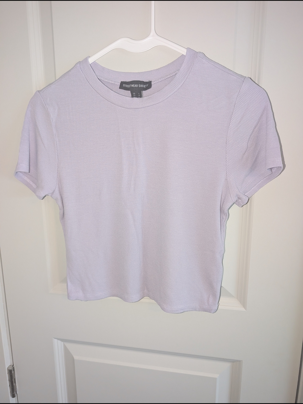 2/15$ 💓 Lavender Ribbed Short Sleeve Tee